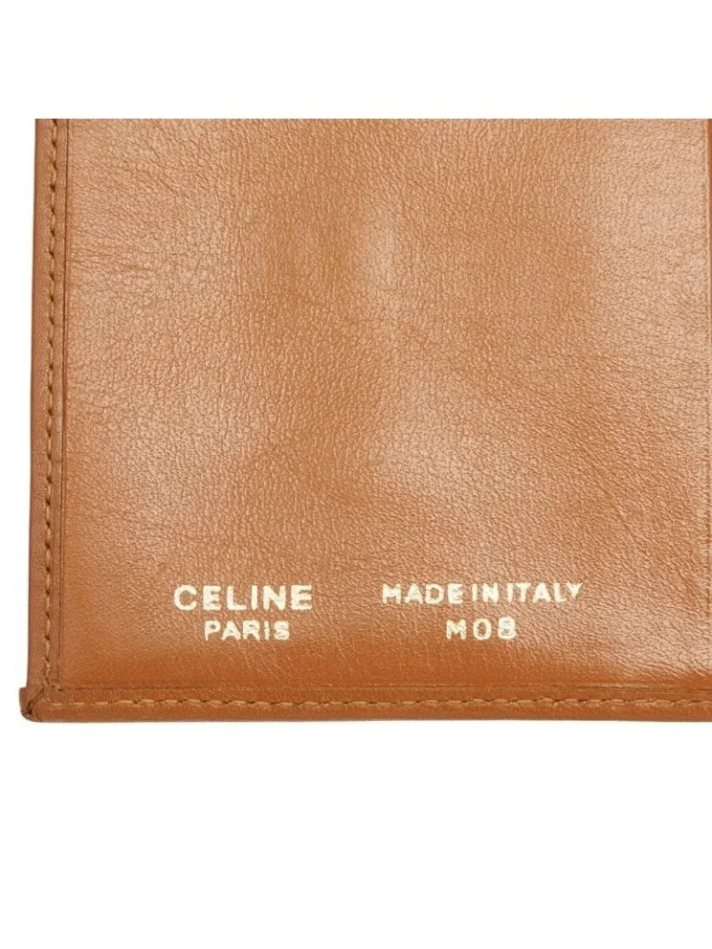 Celine Macadam Bifold Wallet Brown Leather